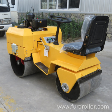 Mini double drum road roller vibratory compactor FYL-855